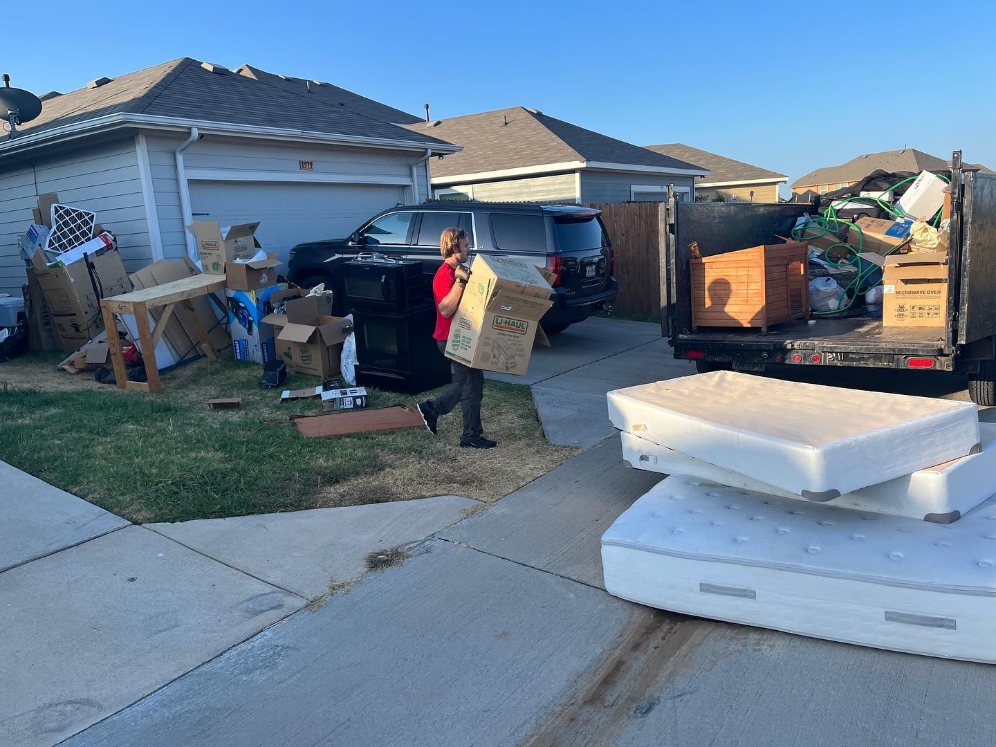 house cleanout and removing mattresses