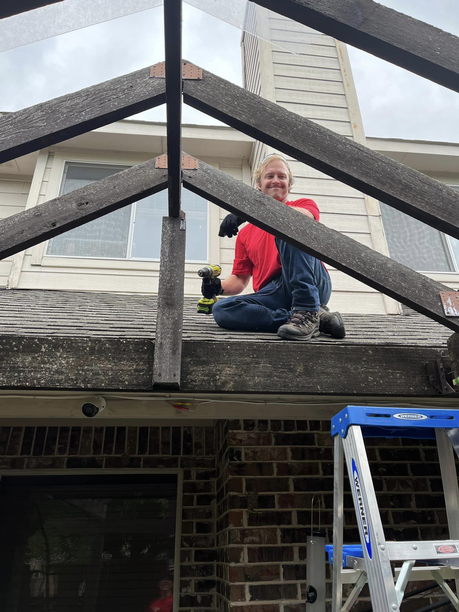 removing a roof on a patio