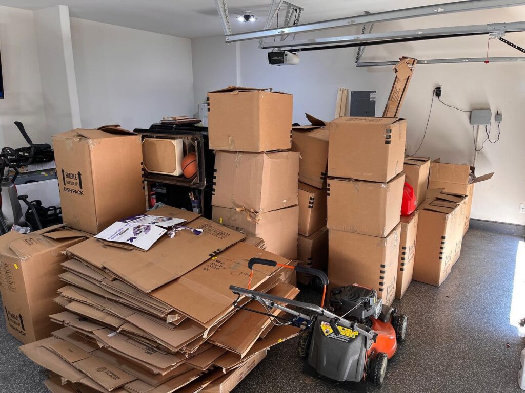 cardboard box removal