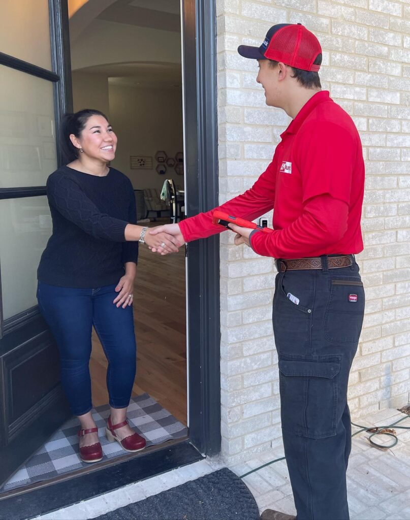 house cleanout customer in garland tx