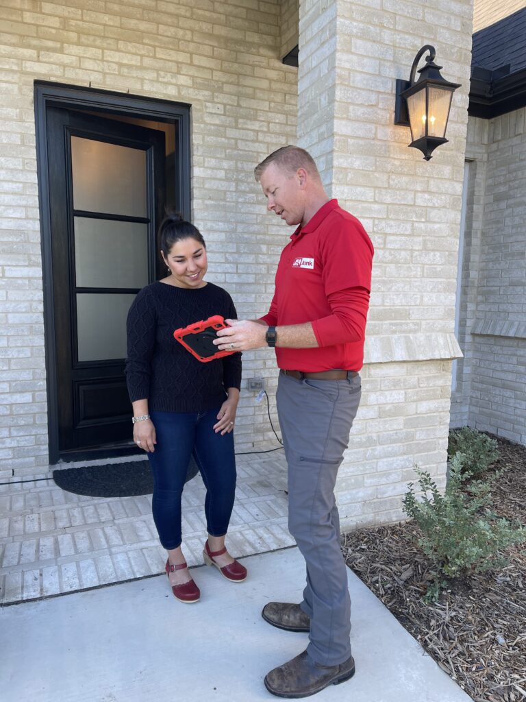 speaking with customer