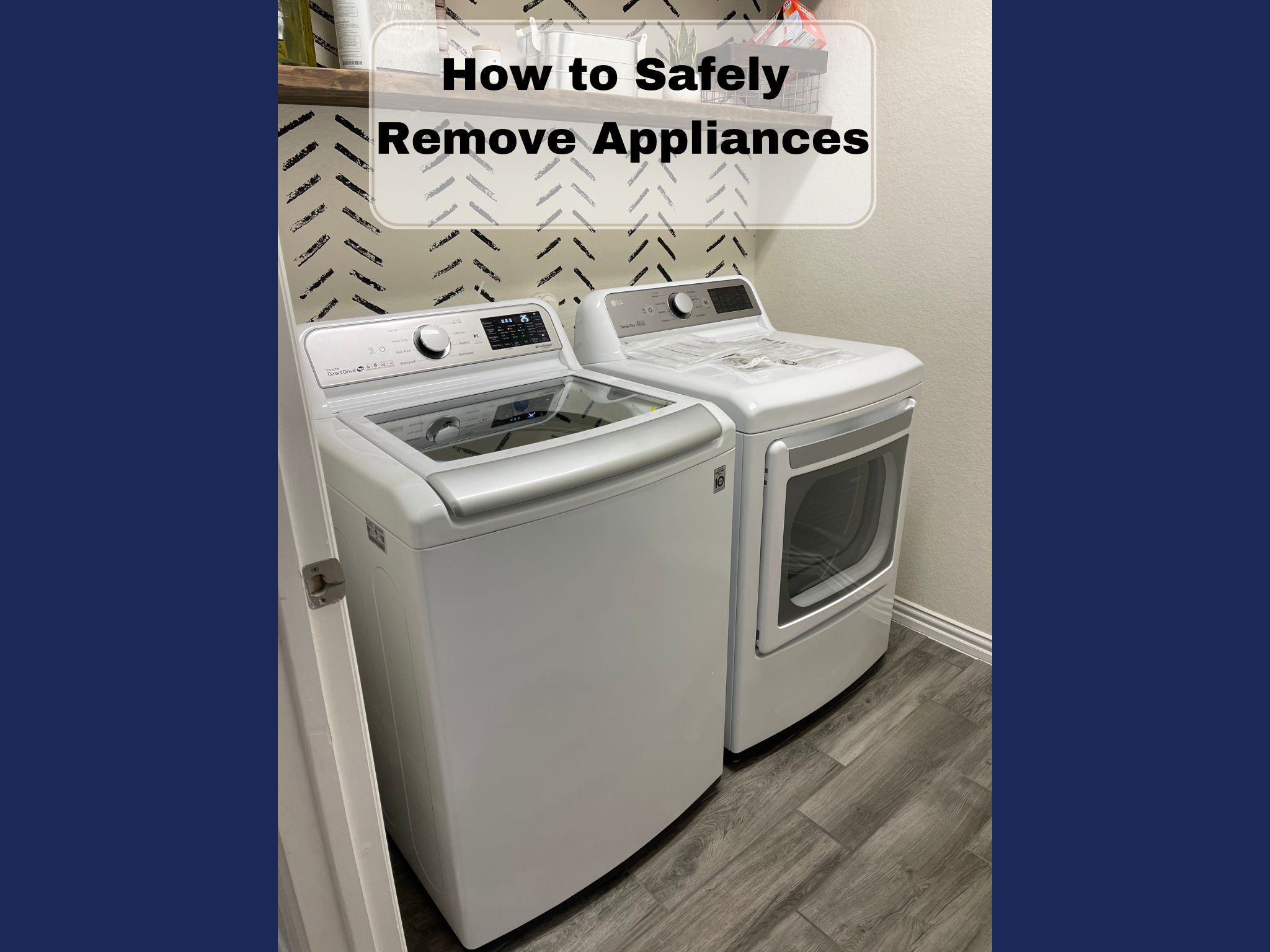 how to safely remove appliances