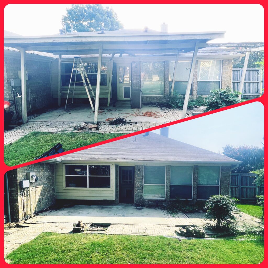 metal awning removal services