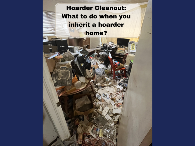 hoarder trash in bedroom