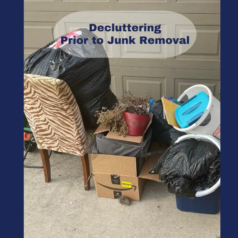 Decluttering your home prior to junk removal