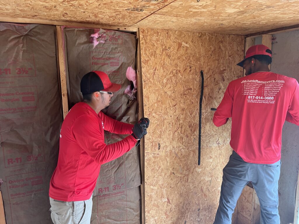 Inside the demolition