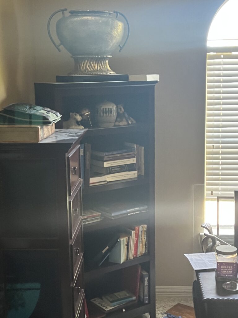 Dresser and bookshelf