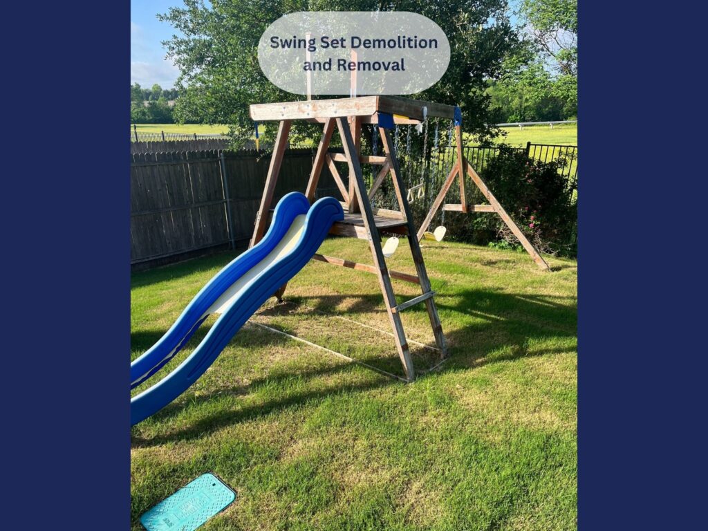 Swing Set Demolition and Removal
