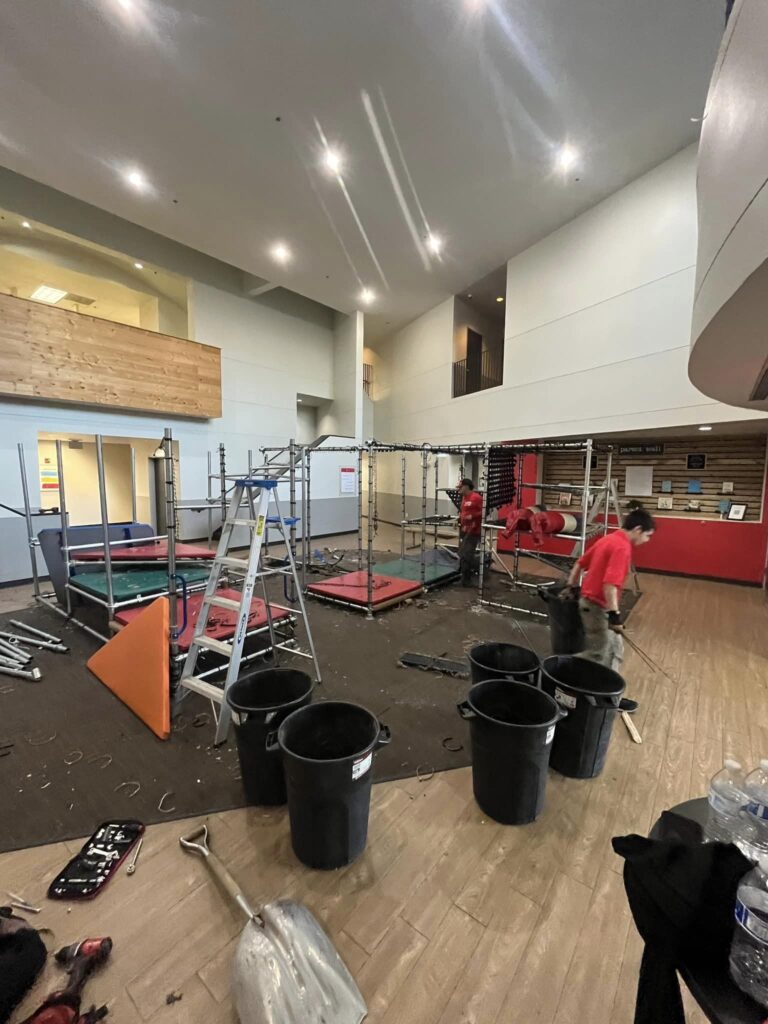 indoor playset removal