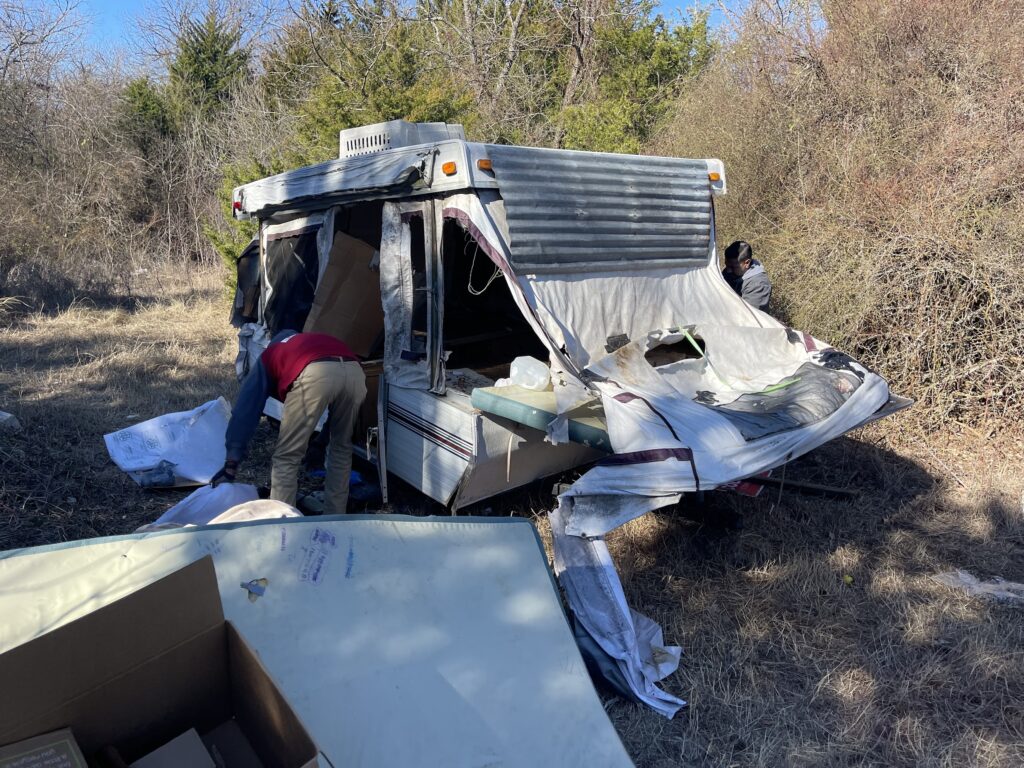 camper demolition