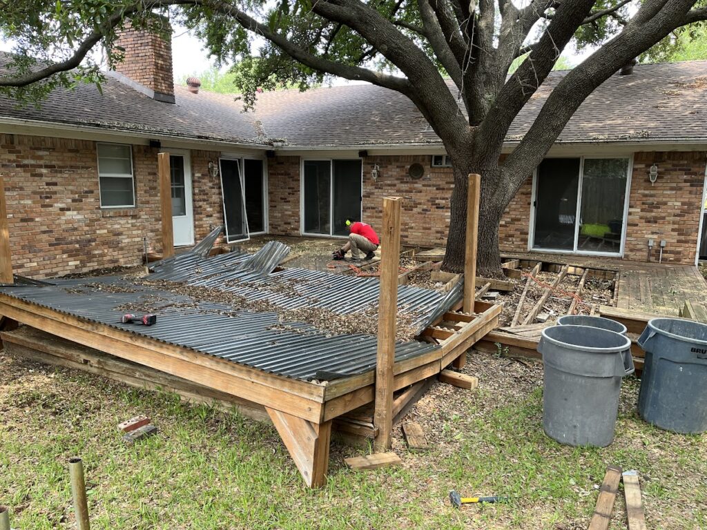 deck demo fate tx jm junk removers