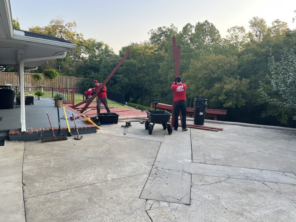 rockwall tx deck demo jm junk removers