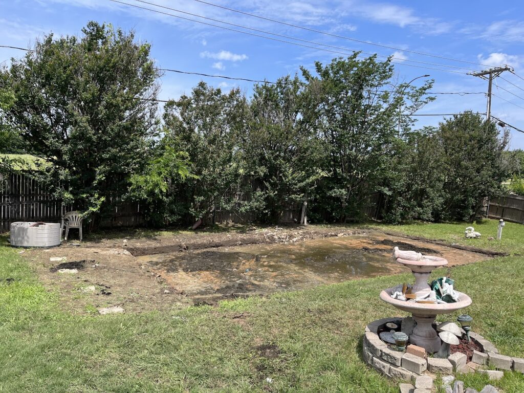pool completely removed by JM junk