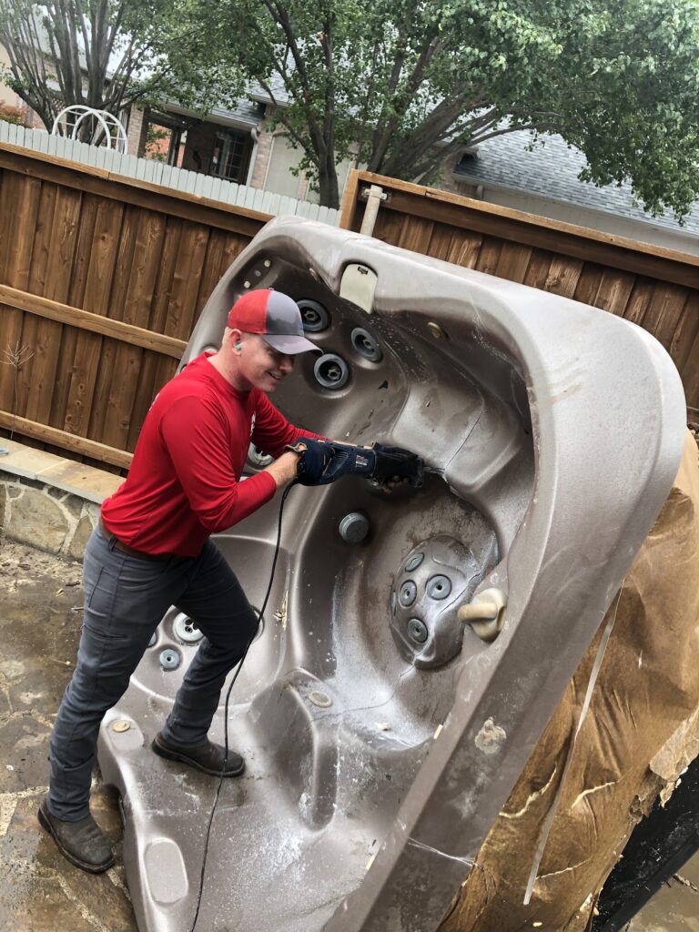 addison hot tub removal with jm junk removers