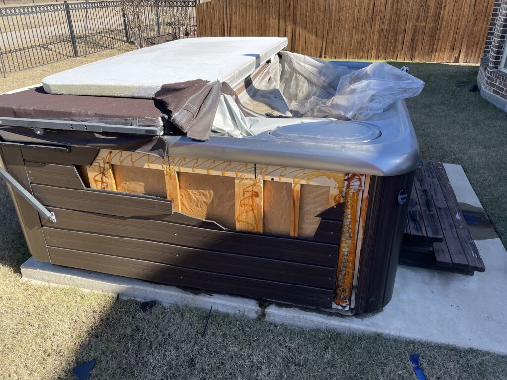 jm junk removing hot tub in forest hills dallas