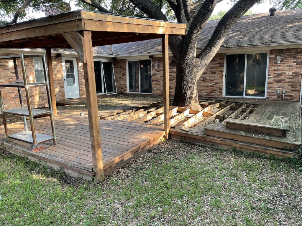 murphy tx deck needing demolition