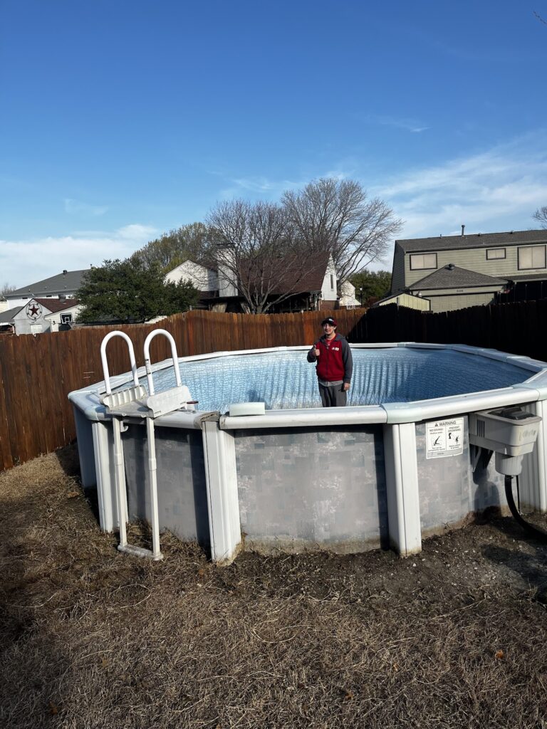 forney above ground pool before jm junk