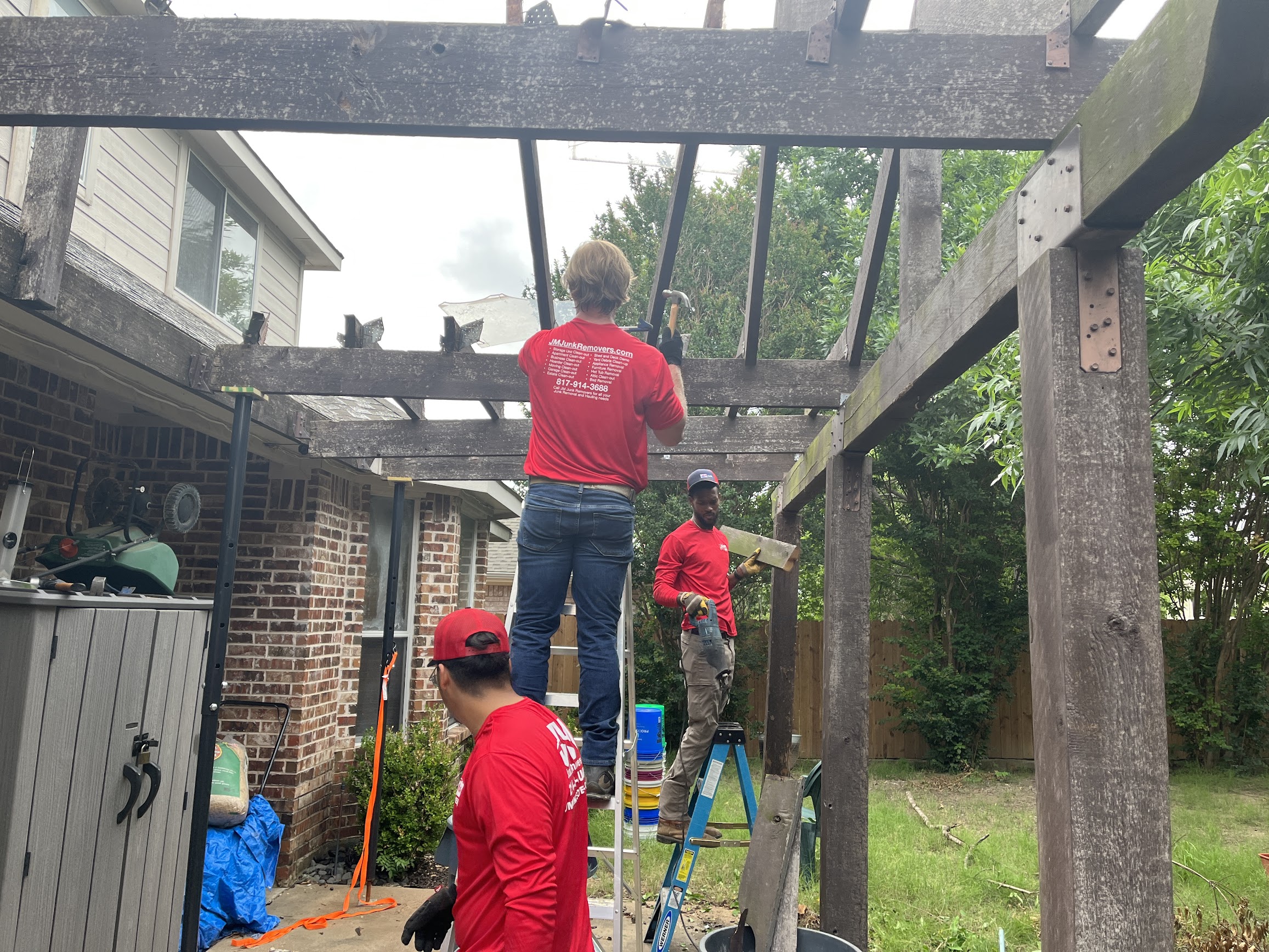 The Process of Pergola Removal with JM Junk Removers