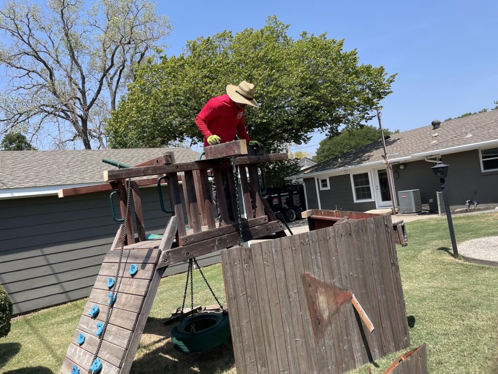 playset being removed