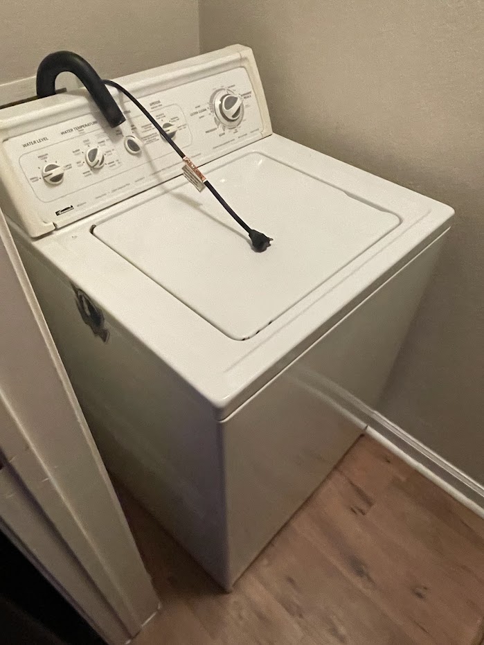 washer appliance removal