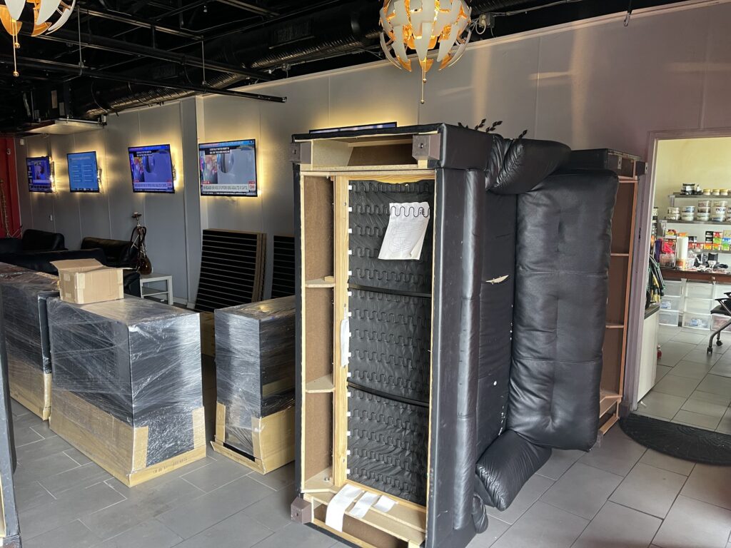 bulky office furniture needing removal