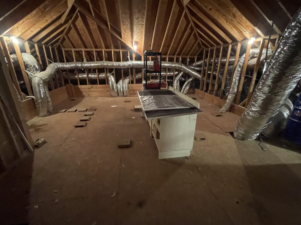 clean attic after attic cleanout by jm junk removers