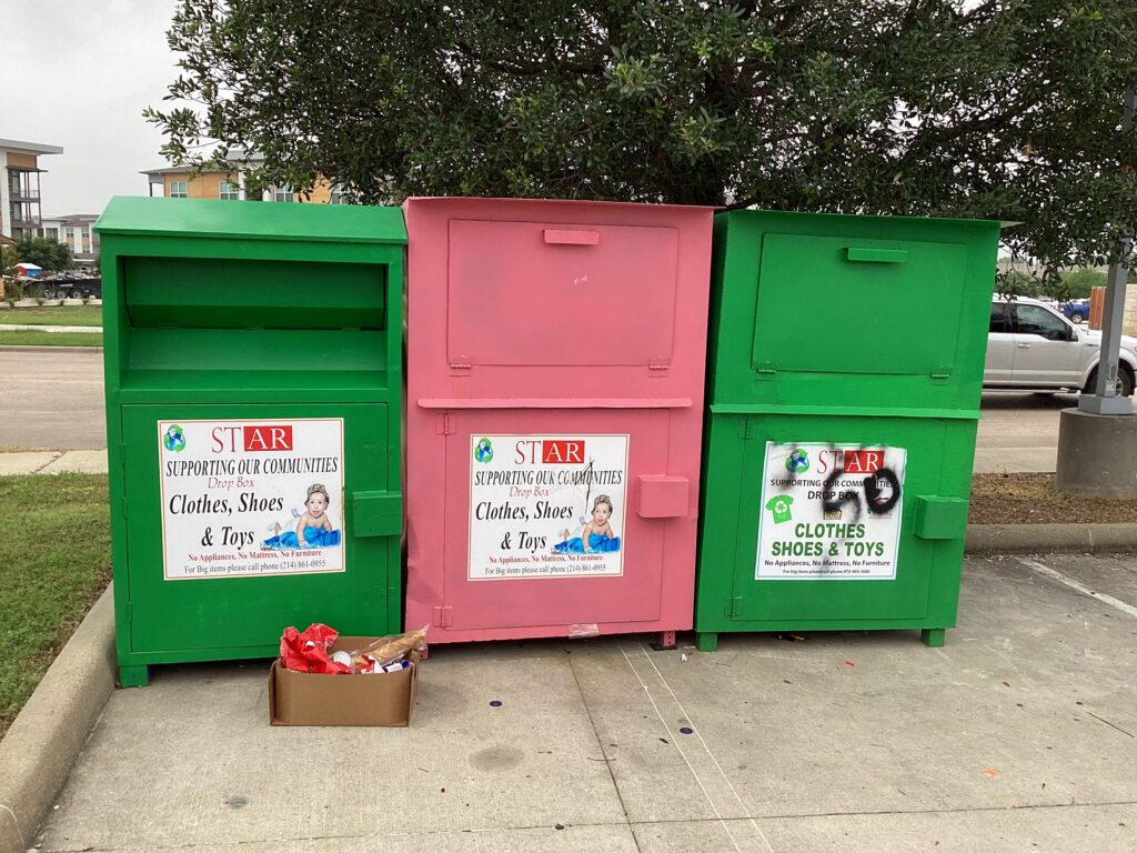 donation bin removal in richardson tx with jm junk removers