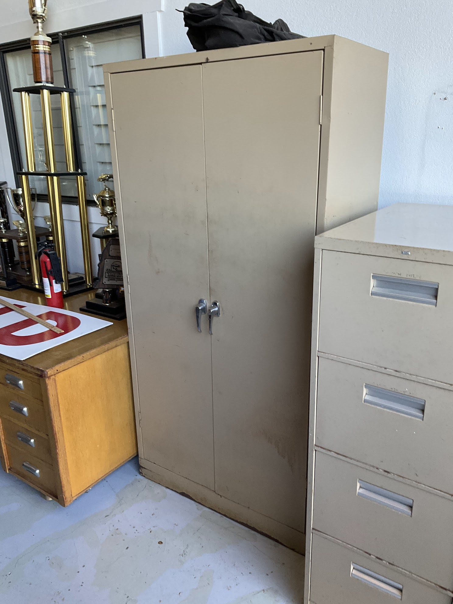 filing cabinets needing removal in commercial cleanout with jm junk removers
