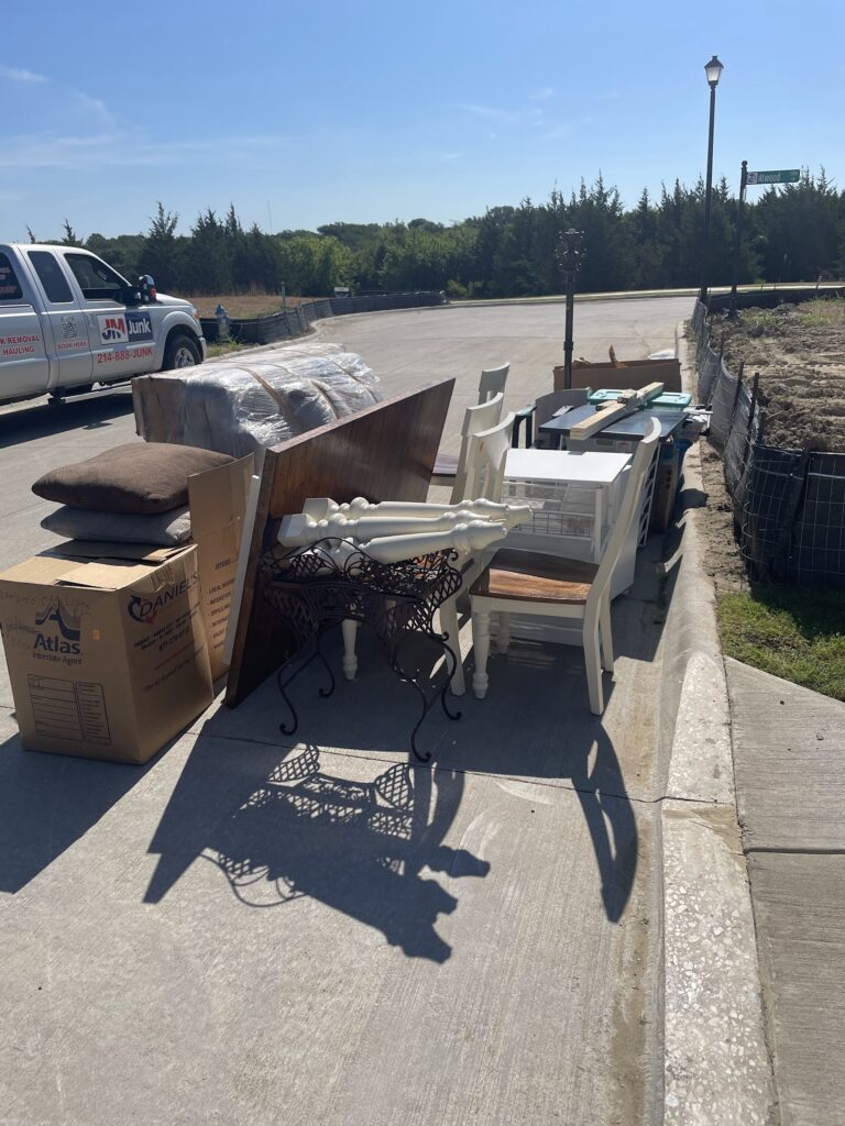 furniture needing curbside pickup