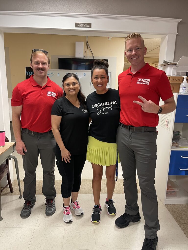 happy commercial cleanout customers satisfied with jm junk cleanout service