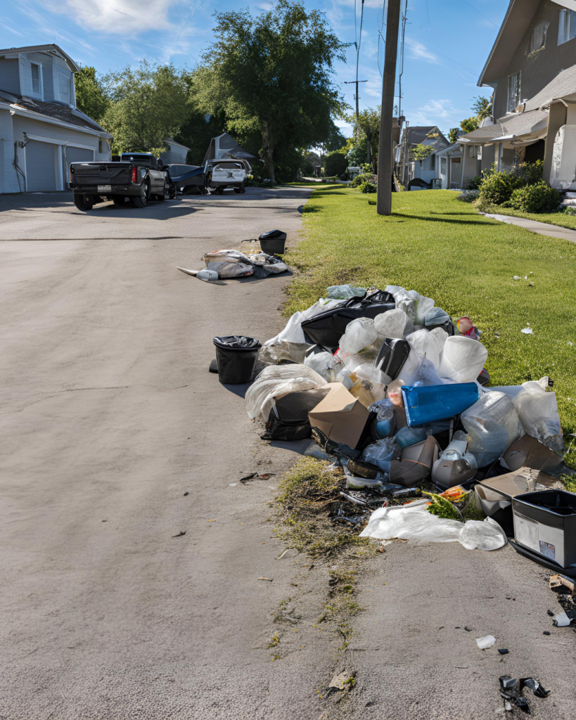 illegal dumping in neighborhood
