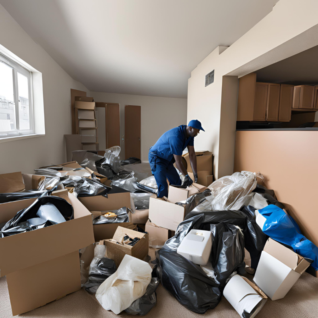 jm junk crew cleaning out apartment