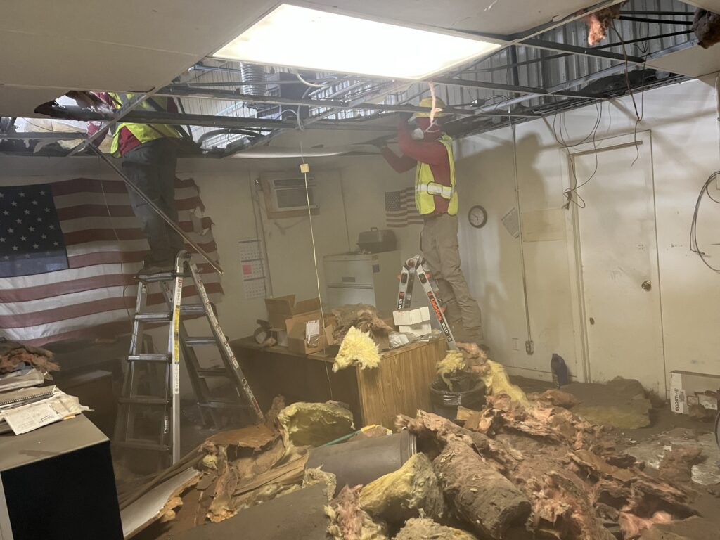 jm junk crew cleaning up commercial debris