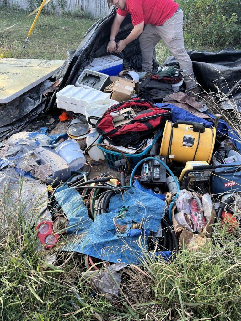 jm junk crew cleaning up illegal dumping junk