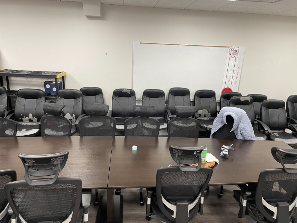 office chairs needing removal by jm junk removers