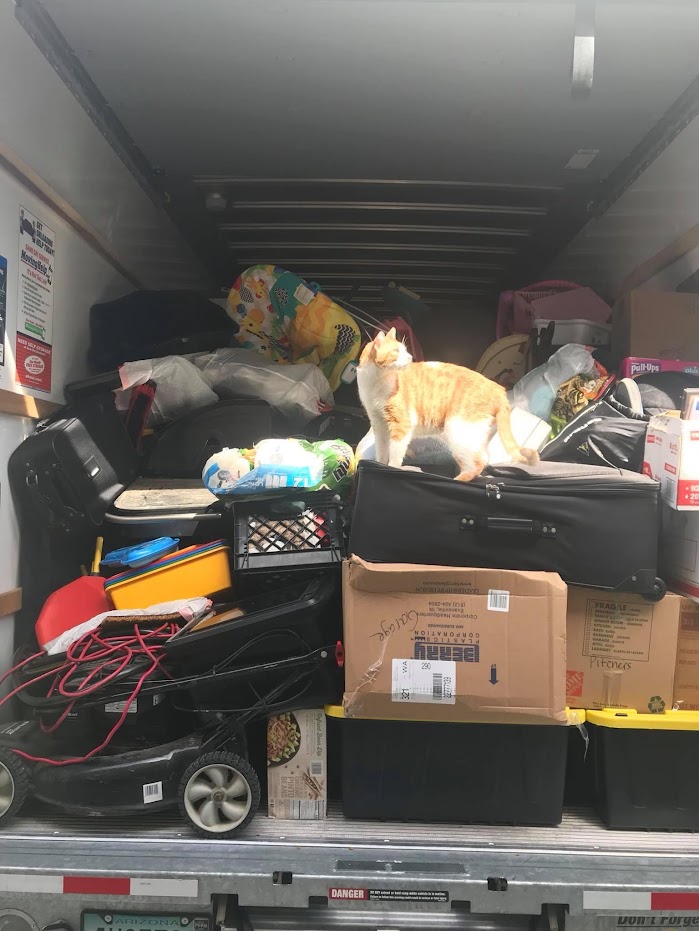JM junk trailer loaded from estate cleanout
