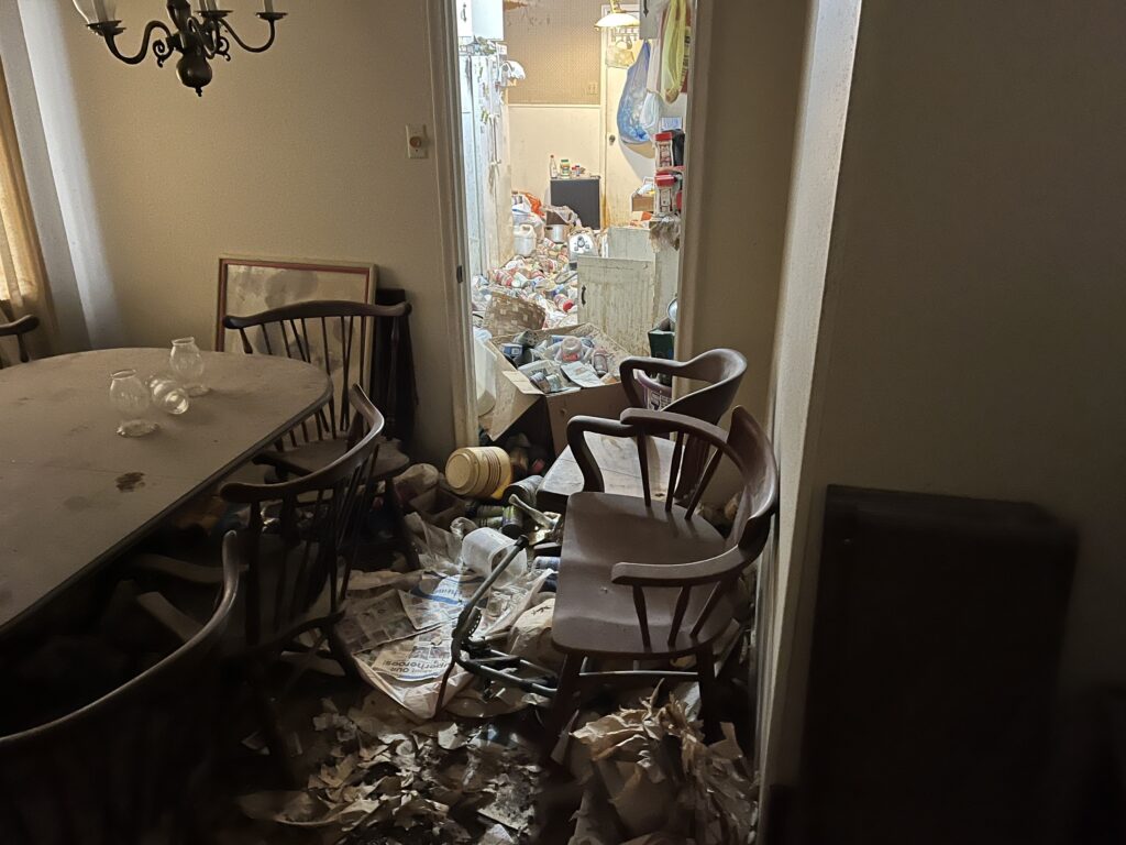 hoarder home needing cleaning