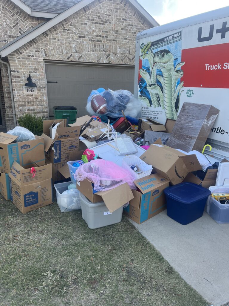 jm junk helping with move out cleanout