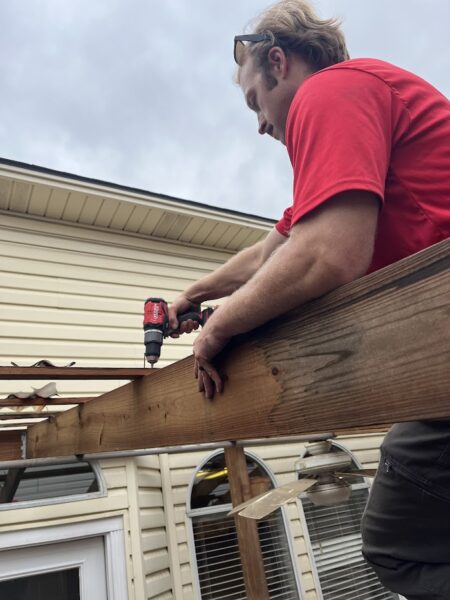 the process of pergola removal