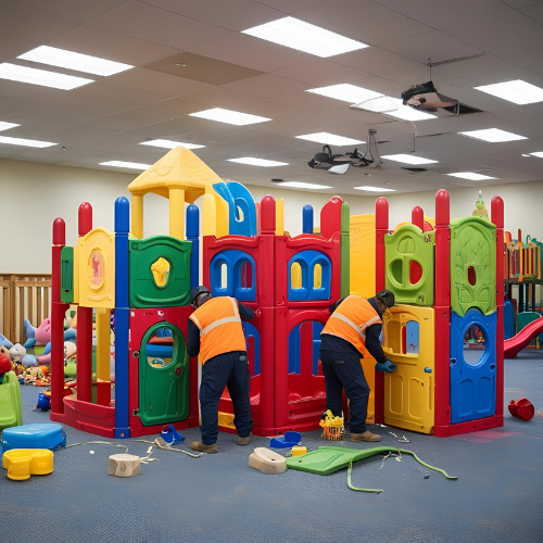 indoor commercial playground removal