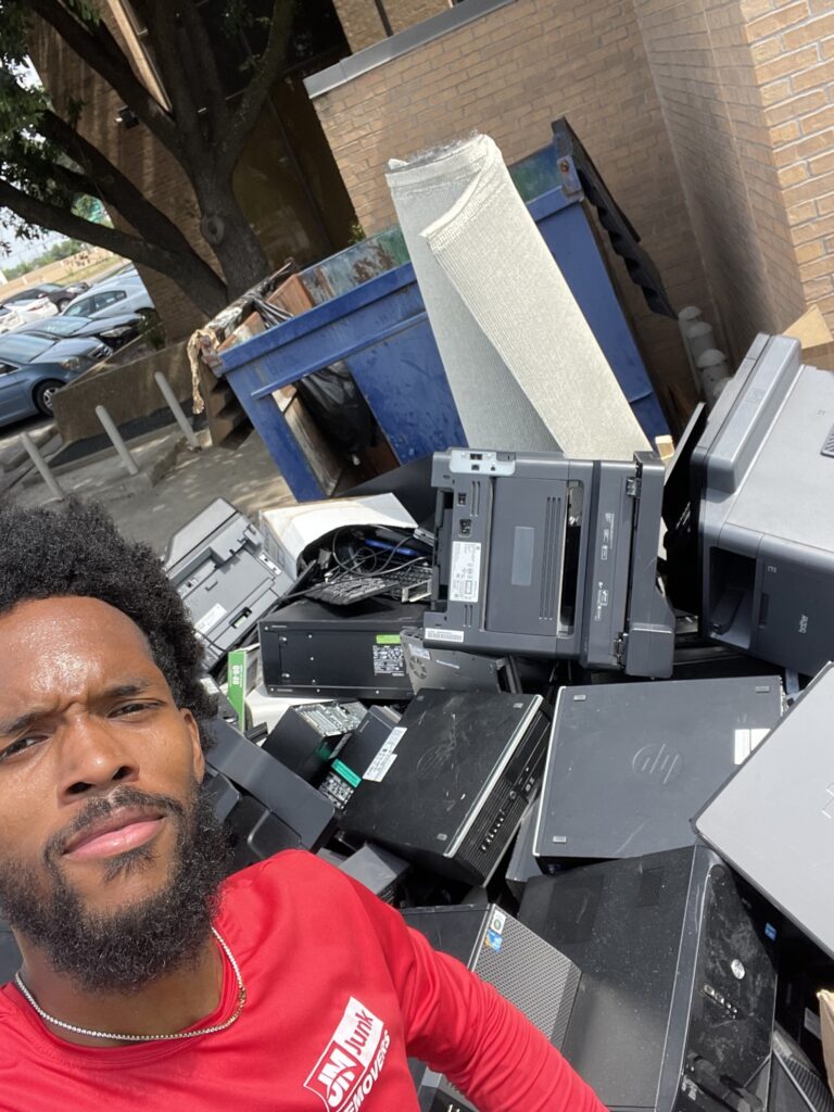 jm junk loading up electronic waste removal