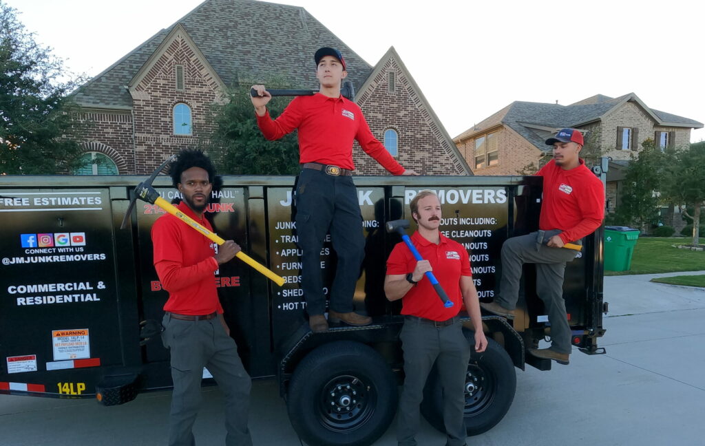 JM Junk team on the trailer